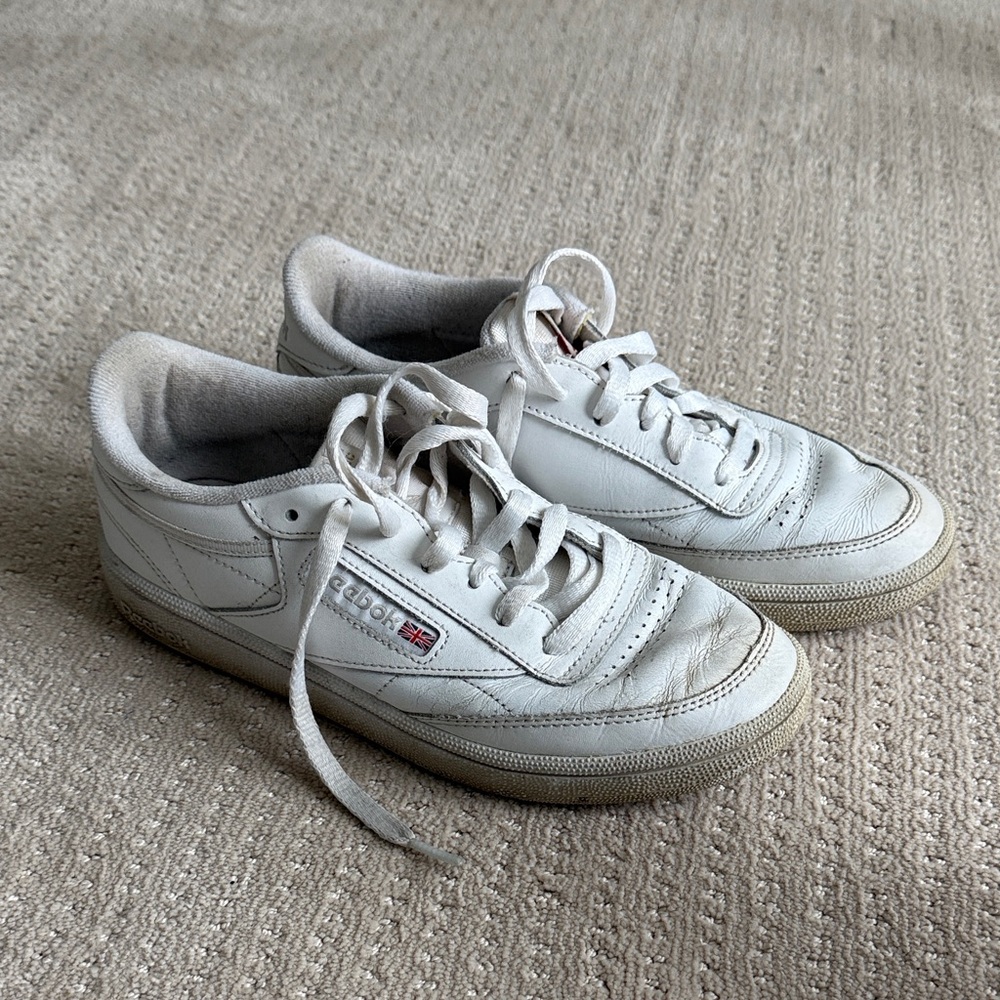 Reebok Classic White Sneakers Size 7